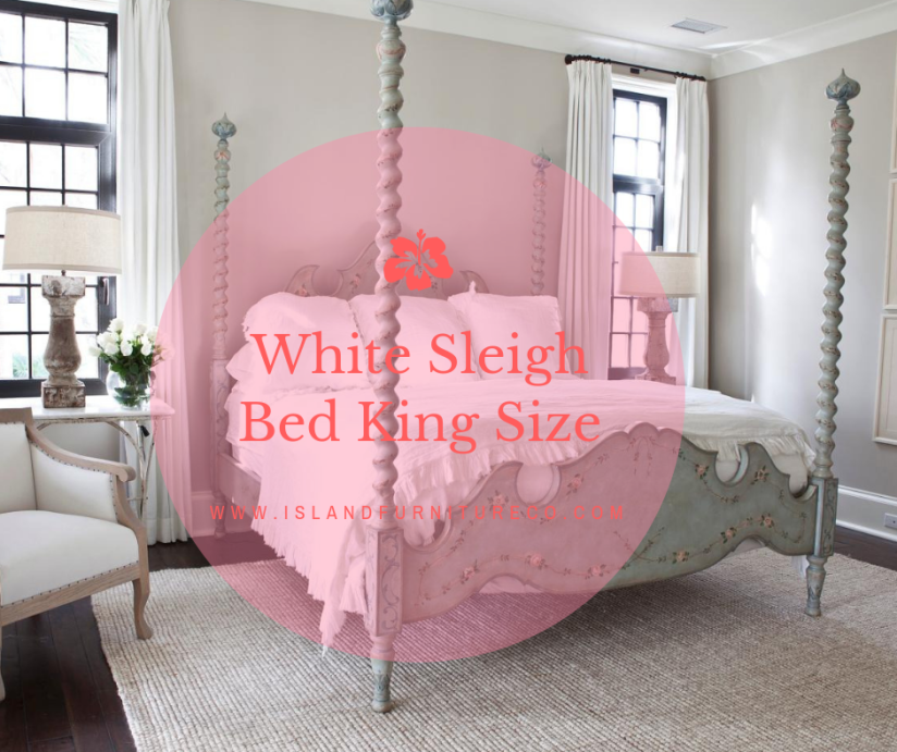 White Sleigh Bed King Size